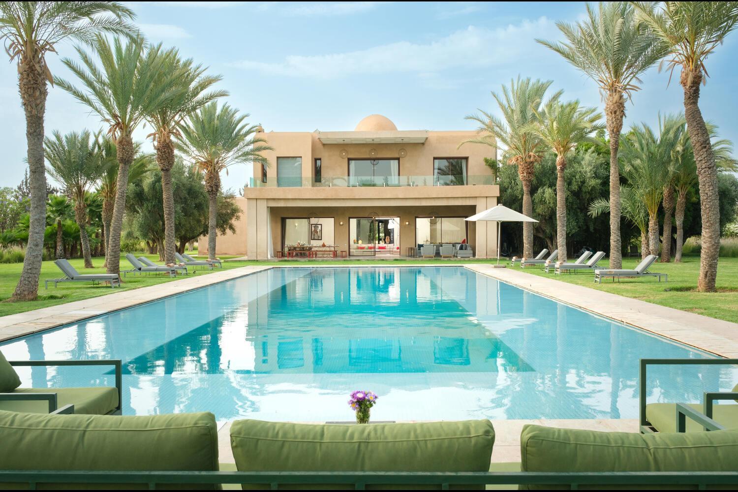 Adnaa - Modern Villa With 2 Pools, Sauna, Hammam, Tennis Court & Home Cinema Douar Caïd Layadi 외부 사진