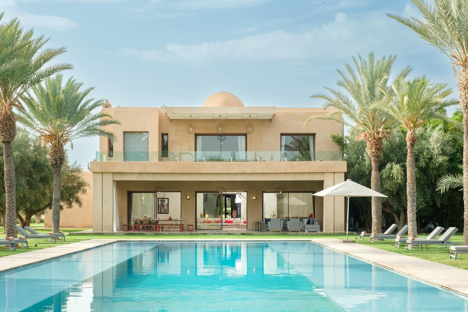 Adnaa - Modern Villa With 2 Pools, Sauna, Hammam, Tennis Court & Home Cinema Douar Caïd Layadi 외부 사진